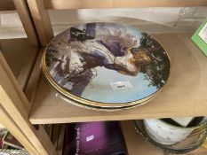 Four Seasons of the Year collectors plates after designs by Charlotte Sternberg