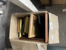 One box of various picture frames