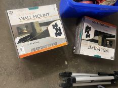 Two flat screen television wall mounts