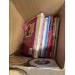 Box of various books, cross stitch and tapestry interest