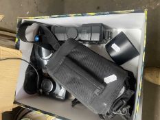 A quantity of assorted camera and accessories and bags
