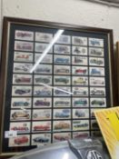 Brooke Bond History of the Motor Car framed card set