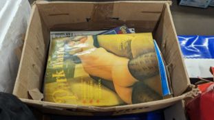 One box of various vintage Glamour and Pornography magazines and videos