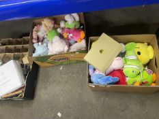 Large mixed lot soft toys and house clearance sundries