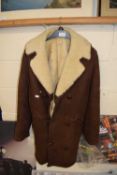 A vintage sheepskin coat