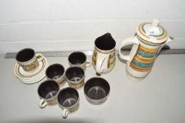 Cinque Ports Pottery Rye coffee set