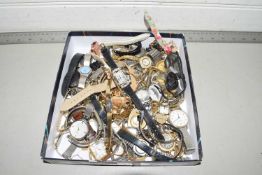 Box of mainly ladies wristwatches
