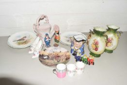 Mixed Lot: Various ceramics to include Royal Albert Woodland Bird collection plates, various