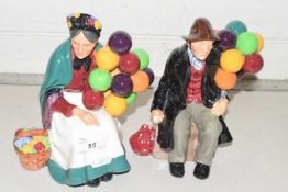 Royal Doulton figures, The Old Balloon Seller and The Balloon Man