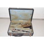 Boosey & Hawkes Regent clarinet, boxed, the box bearing retailers label for McCullough, Dawson