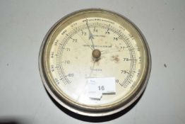 Henry Hughes & Sons Ltd, London metal cased barometer