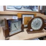 Mixed Lot: Three mid 20th Century mantel clocks