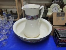 A Crown Ducal wash bowl and jug
