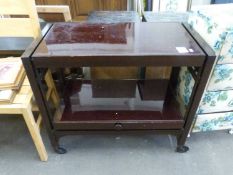 Vintage tea trolley with fold out top