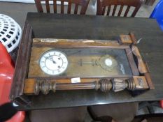 Late 19th Century Vienna type wall clock for restoration