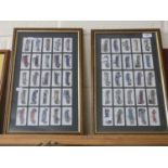 Two framed groups Lambert & Butler motor cars cigarette cards