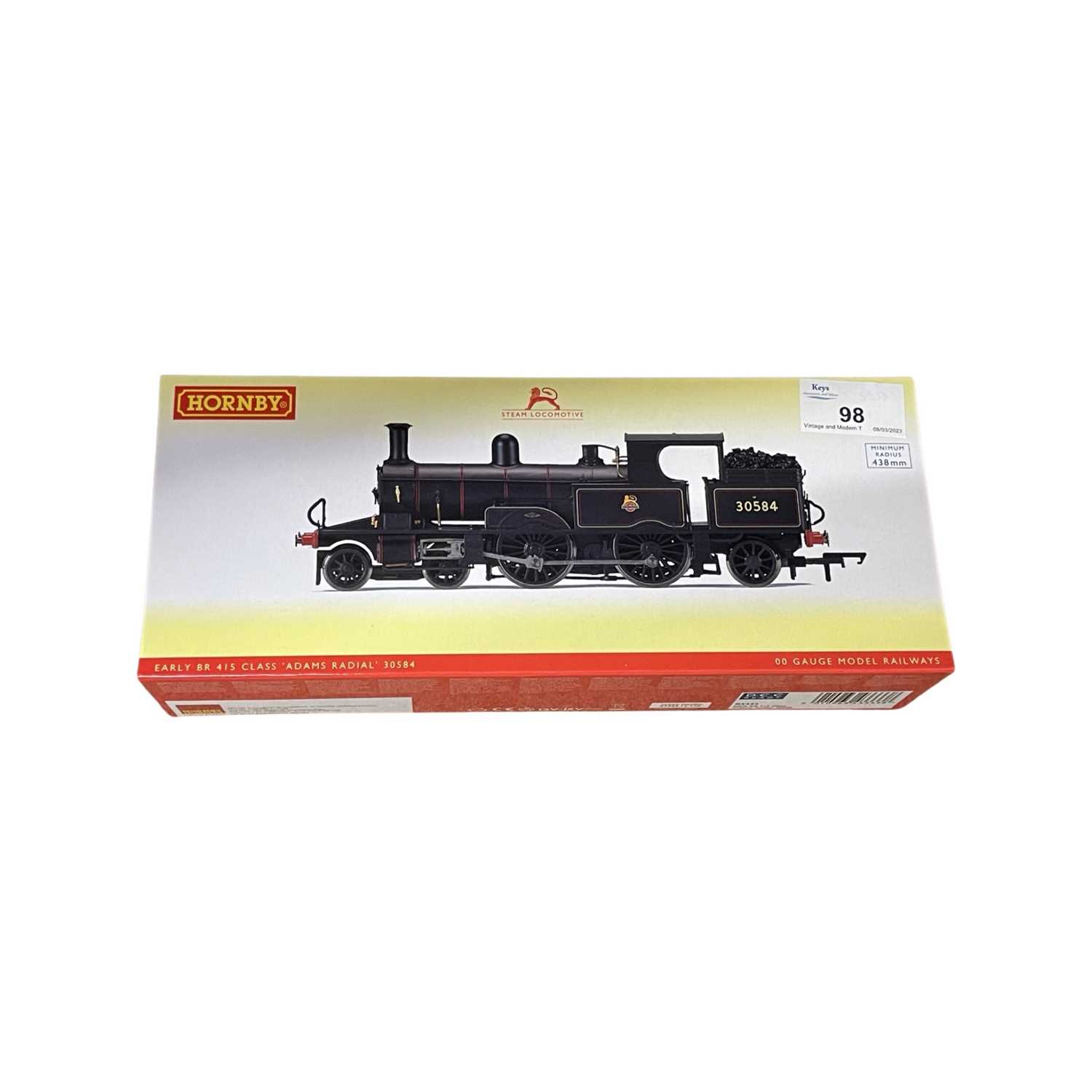 A boxed Hornby 00 gauge R3333 BR (Early) 4-4-2T Adams Radial 30584