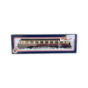 A boxed Bachmann Branch-Line 00 gauge 34-130 Collett 60' 1st/2nd BR Crimson/Cream