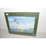 Photographic print yachting scene