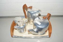 A Picquot tea set with tray