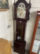 Reproduction long case clock with moon phase aperture
