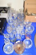 Mixed Lot: Various assorted drinking glasses and other items