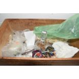 Mixed Lot: Various assorted cigarette cards and a decanter with a mermaid engraving by Bryan