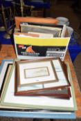 Large mixed lot of various framed pictures