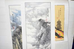 Three Chinese scrolls