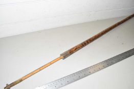 Vintage wooden horse measuring stick
