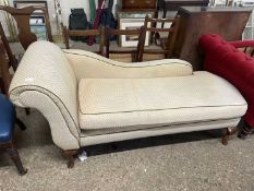 20th Century cabriole legged chaise longue for re-upholstering