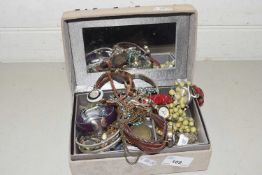 One box of assorted costume jewellery