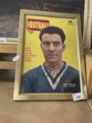 A signed copy of Football monthly, signed by Jimmy Greaves