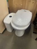Ceramic toilet basin and matching cistern