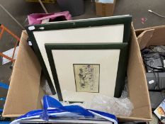 A quantity of assorted framed and glazed prints to include sporting interest and others