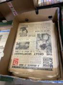 Box of Motorcycle News newspapers