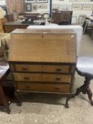 Early 20th Century mahogany three drawer bureau