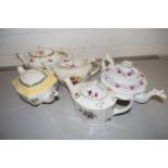 19th Century Staffordshire teapot and four others (5)