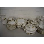 Quantity of Royal Doulton Larchmont pattern dinner wares