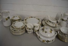 Quantity of Royal Doulton Larchmont pattern dinner wares