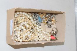 Box of costume jewellery