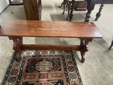 Modern oak narrow coffee table