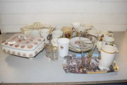 Mixed Lot: Various Royal commemorative ceramics, covered vegetable dishes and other items