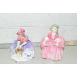 Two Royal Doulton figurines, Bo-Peep and Monica