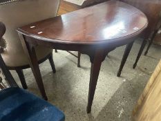 20th Century demi lune hall table, 112cm wide