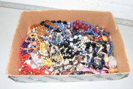 One box of mixed costume jewellery