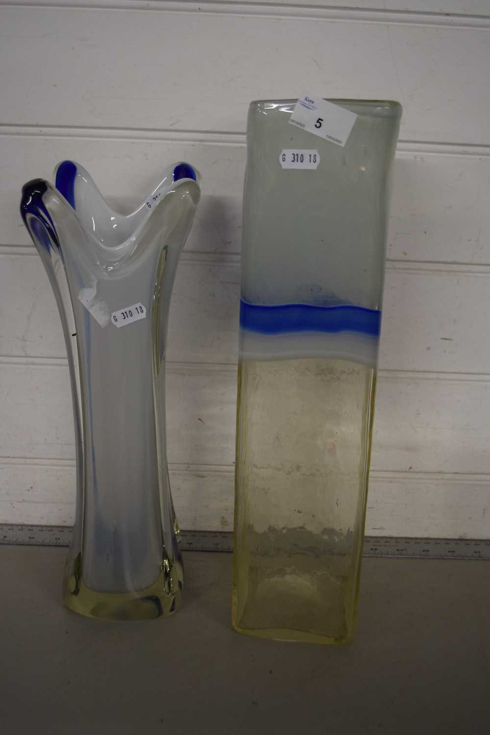 Two 20th Century Art Glass vases