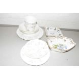 Mixed Lot: Various assorted Wedgwood tea wares, Spode pin tray and other items