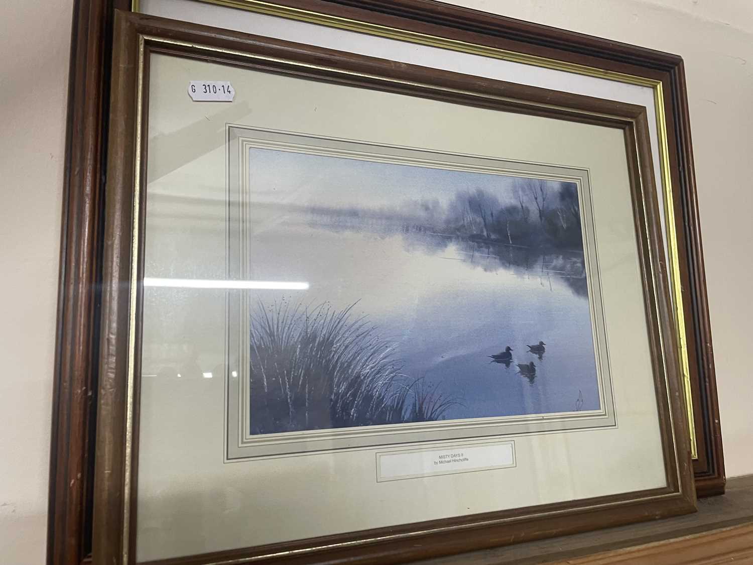 Poppies in a field by S Dennett, 1985, framed and glazed together with an engraving of The - Image 3 of 4