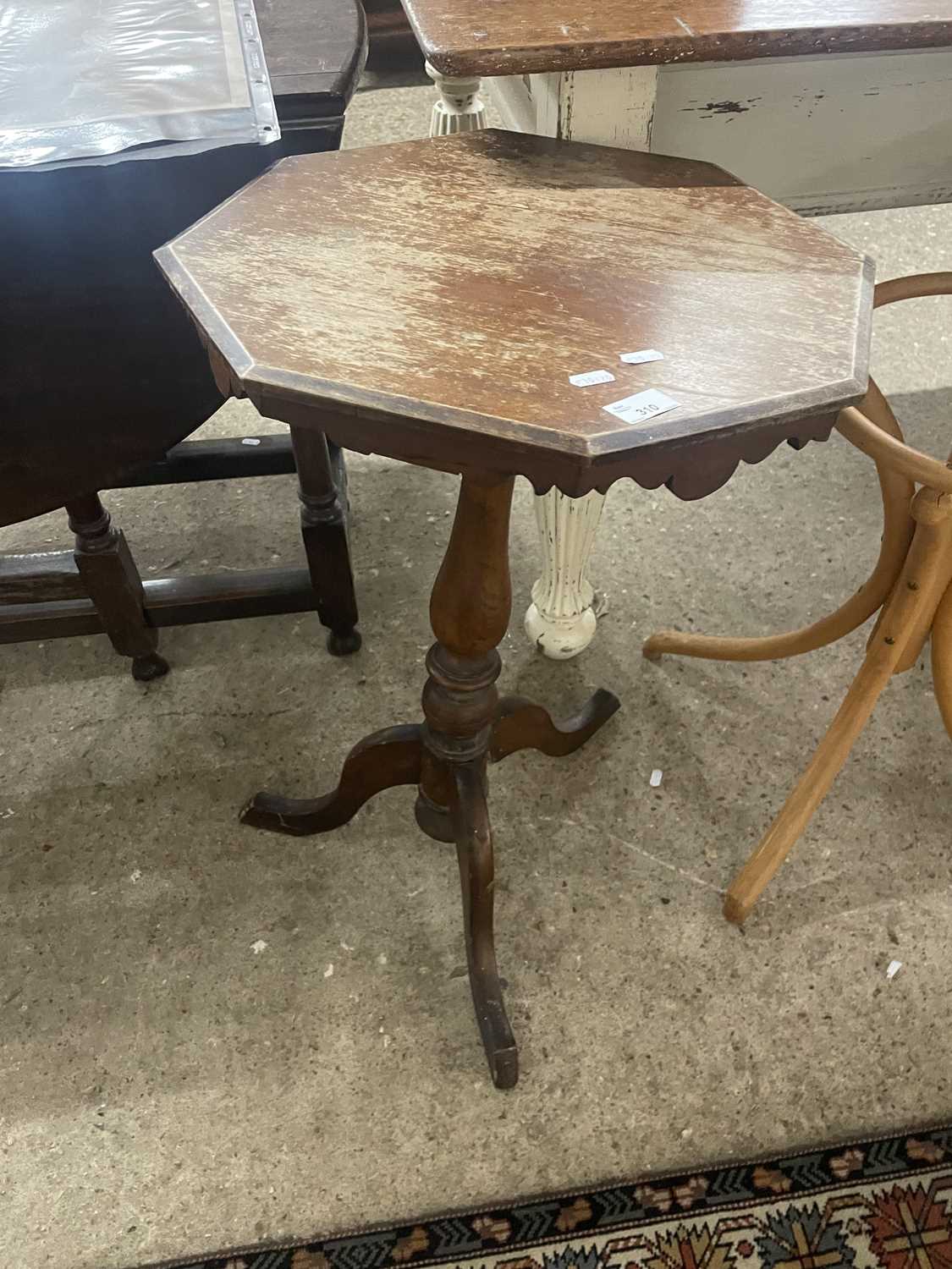 Late 19th Century wine table with octagonal top and tripod base